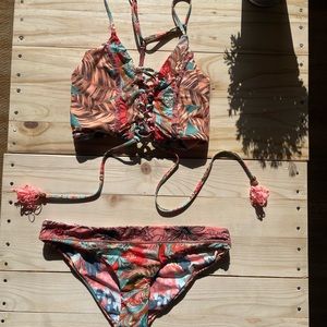 Maaji Papaya Lobby Boogie Fever Reversible swimset